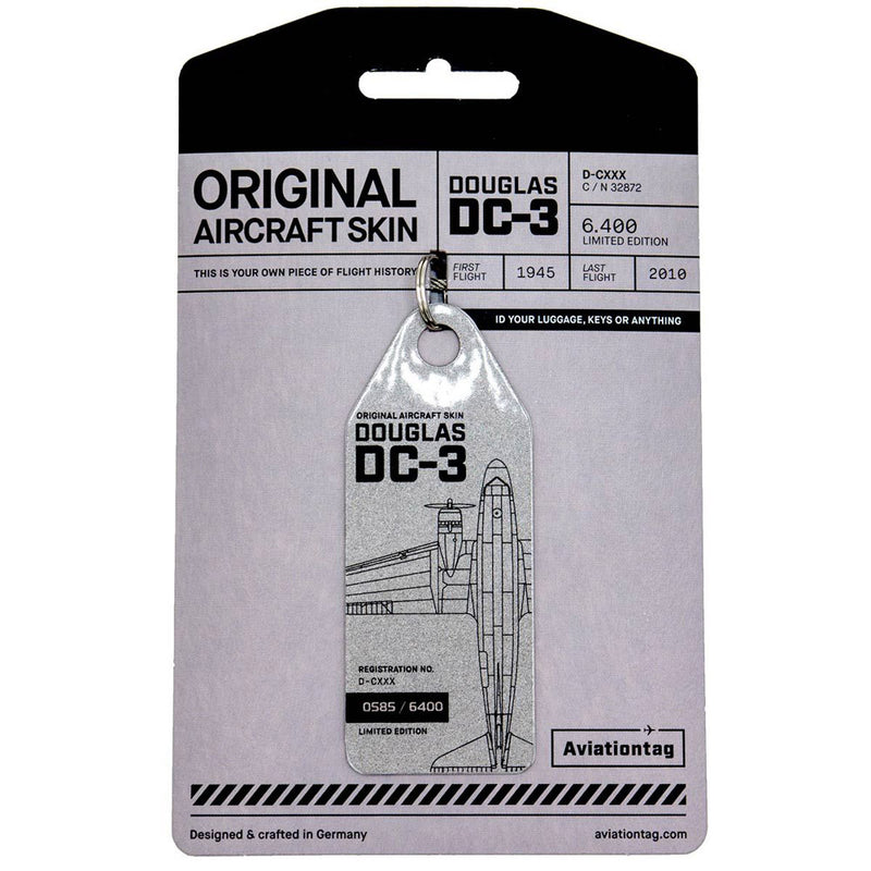 Aviationtag Douglas DC-3 Candy Bomber (Silver)