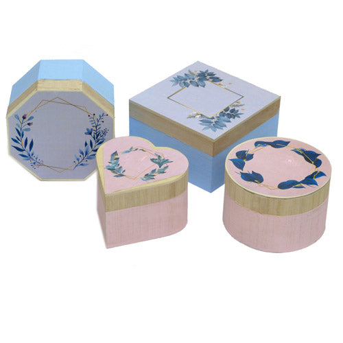 Assorted Mini Wooden Boxes (Set of 4)