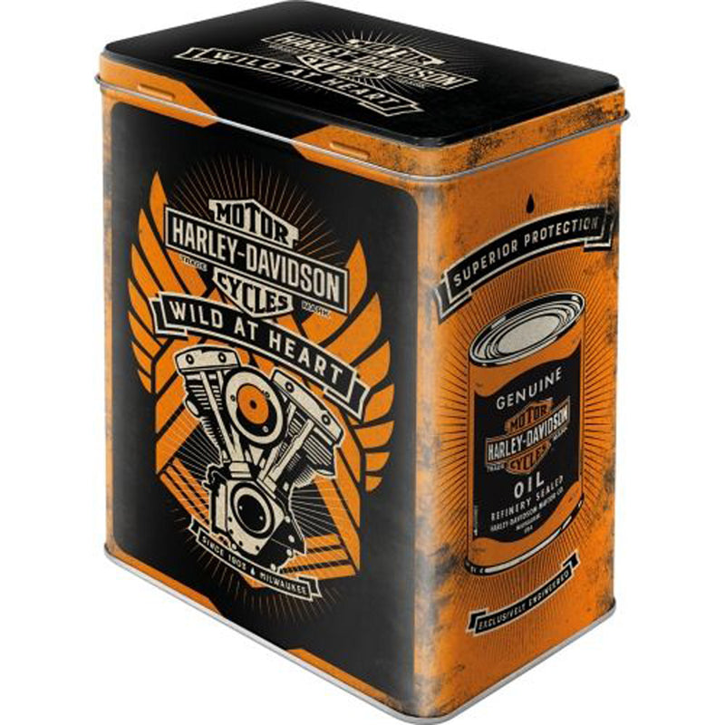 Nostalgic-Art Harley-Davidson Tin Storage Box L