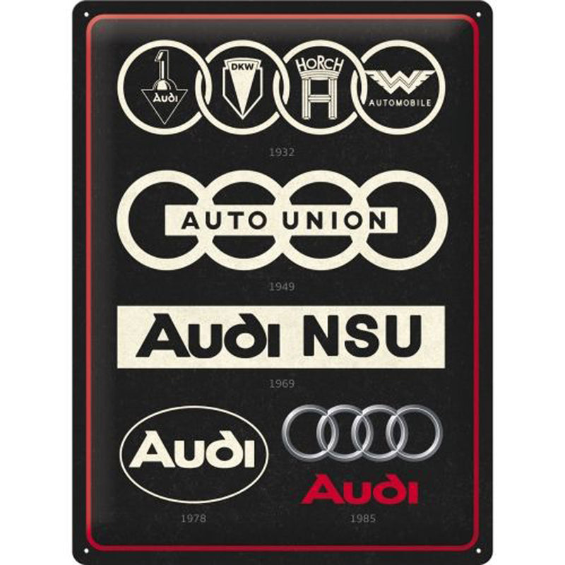 Nostalgic-Art Audi Large Sign (30x40cm)