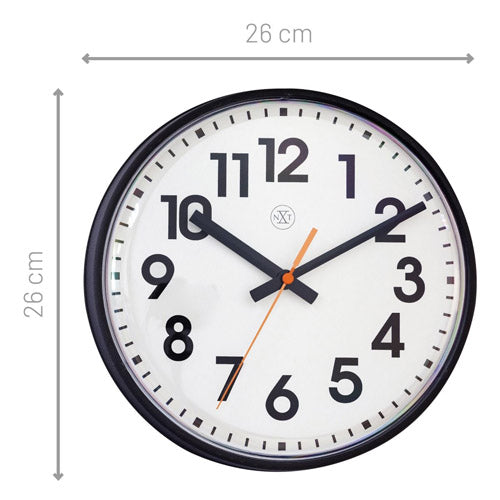 NeXtime Peter Wall Clock 26cm (Black)