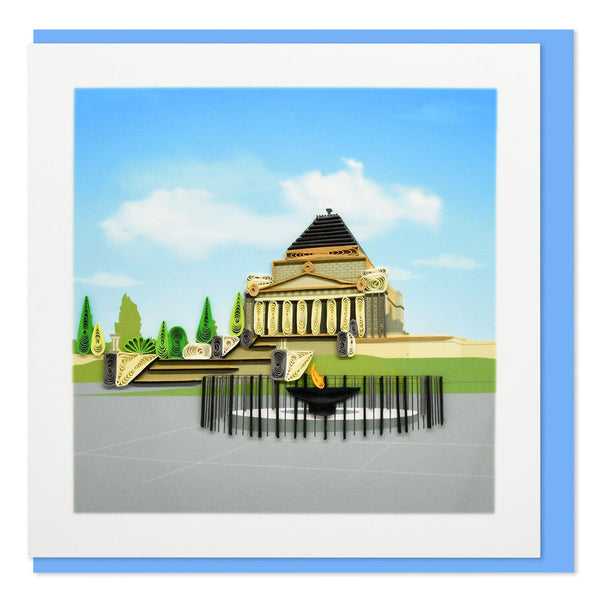 Quilled Shrine of Remembrance Greeting Card (15x15cm)