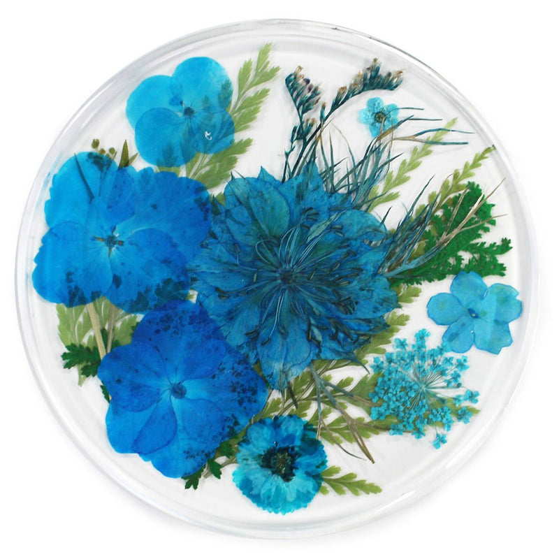 Resin Coaster with Real Flower 10cm