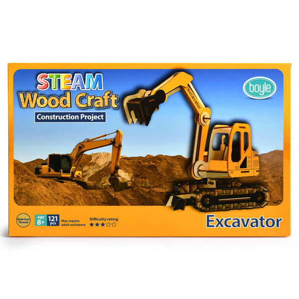 S.T.E.A.M Wood Craft Project Excavator