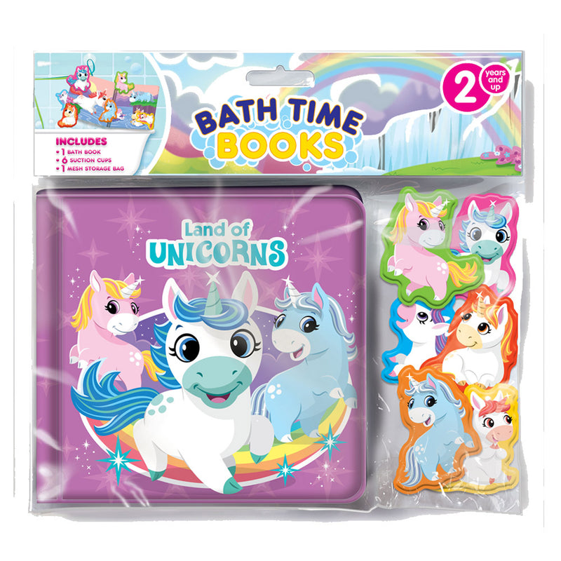 Unicorns Bath Time Book with Eva Bag