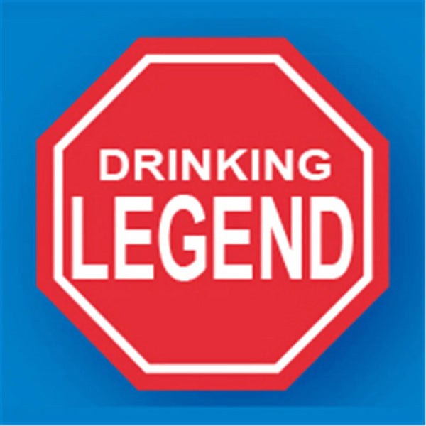 Drinking Legend PVC Sign Keyring