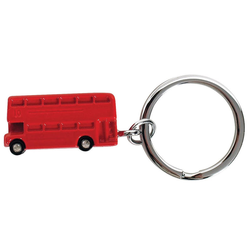 Double Decker Bus Keyring (Red)