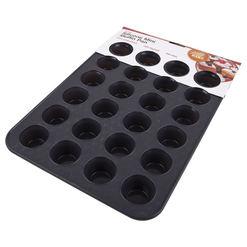 Molde para mini muffins de silicona para 24 tazas Daily Bake