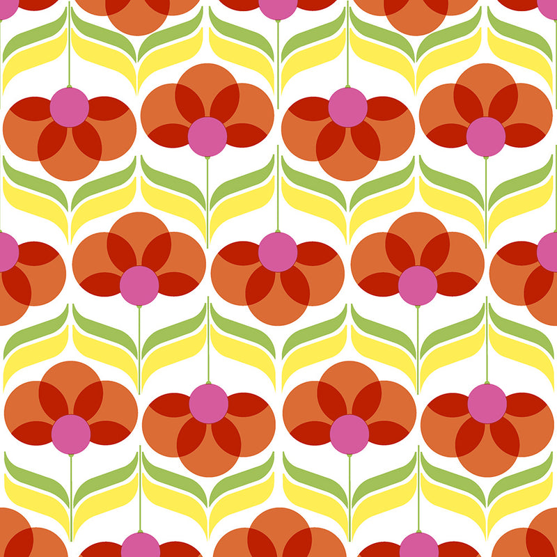 Papel+diseño de servilletas de almuerzo (flores geográficas)