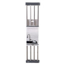 Stainless Steel Folding Sink Drying Rack 51x24cm (Grey)