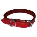 Collar de cuero (rojo)