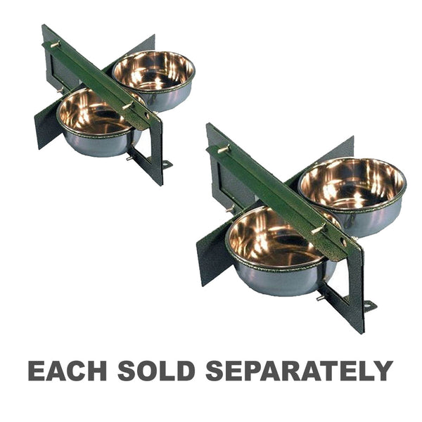 Bird Aviary Metal Revolving Feeder with 2 Cups