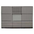 Frente a la jaula plateada