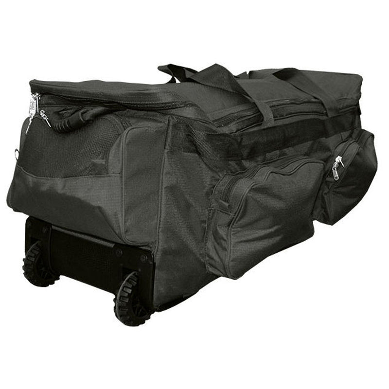 BAS Deluxe Team Wheelie Cricket Bag (Black)