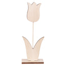Wooden Tulip on Stand 10pcs