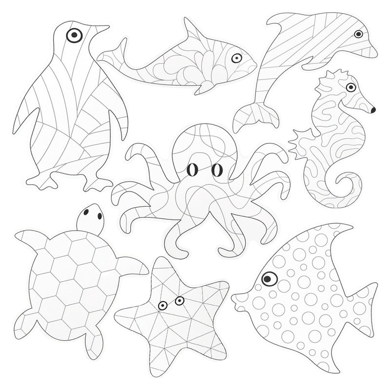 ColourMe Cardboard Sea Creatures 24pk