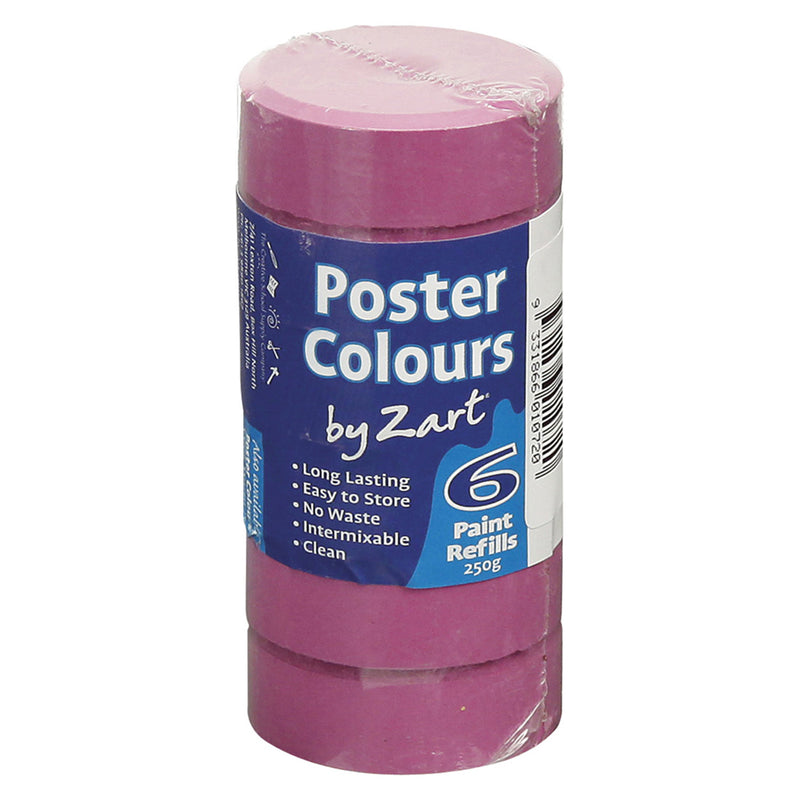 Zart Poster Colours Refill 6pk