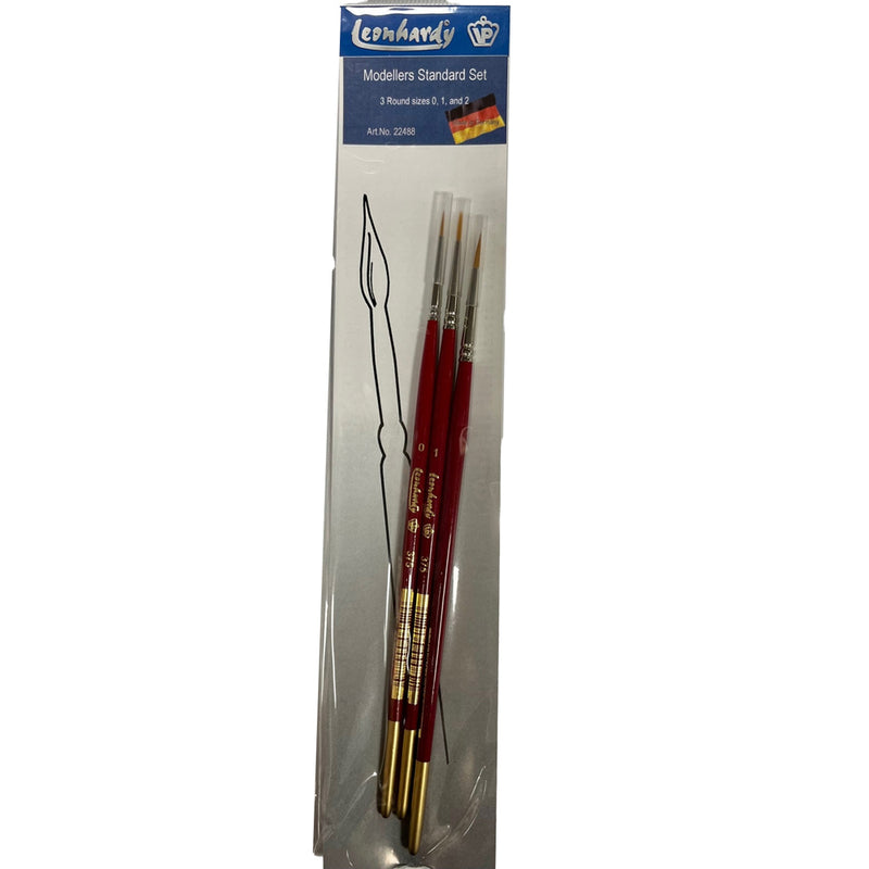 Modellers Finishing Brush Set 3pcs