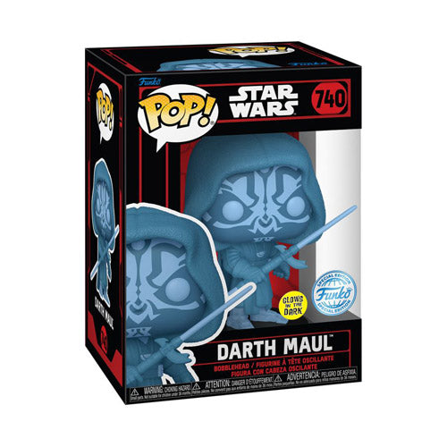 Star Wars: Darkside Darth Maul (Hologram) US Glow Pop! Vinyl