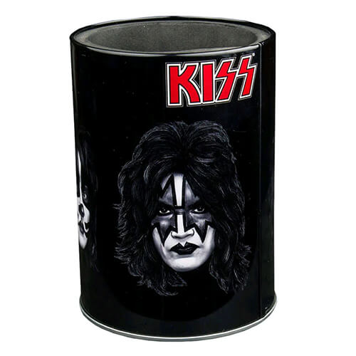  Enfriador de latas de metal con caras de Kiss Band