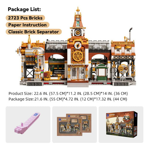 Steampunk Series Train Station 2788 Piece Kit