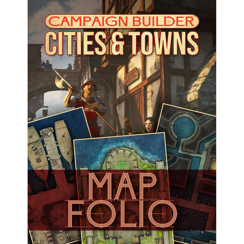 Kobold Press Campaign Builder Cities and Towns Map Folio