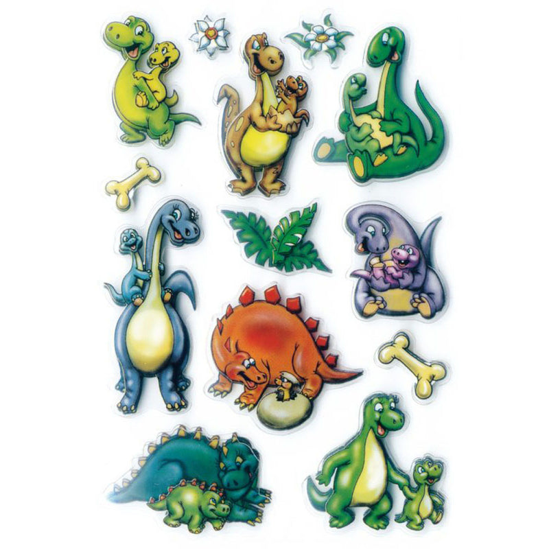 Herma Baby and Mummy Dinos 3D Foil Sticker