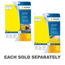 Herma Round Hard-Wearing Signalling Labels (Yellow)