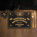 Black and Gold Talking Board MDF Placemat and Coaster