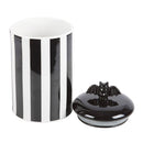 Striped Bat Ceramic Storage Jar