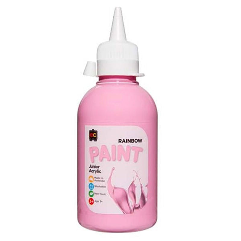 EC Junior Acrylic Rainbow Paint 250mL (Pink)
