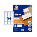 Avery Ink Jet Dirección Etiqueta 25pcs