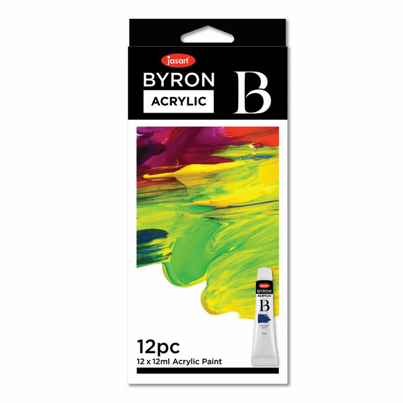 Jasart Byron Acrylic Paint 12mL (Set of 12)