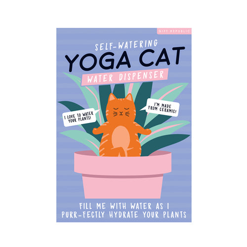 Gift Republic Yoga Cat Water Dispenser