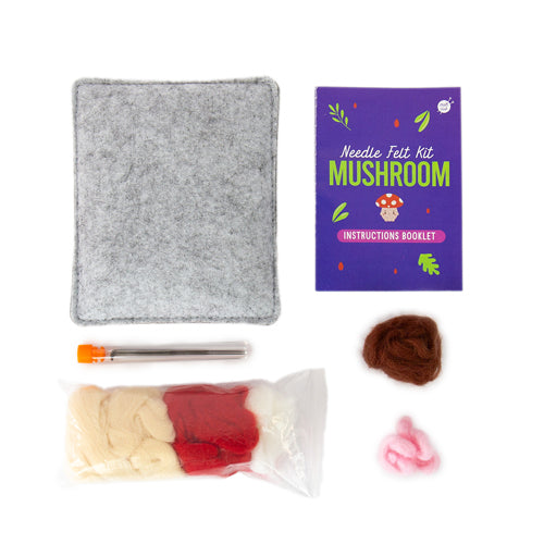 Gift Republic Mushroom Needle Felting Kit