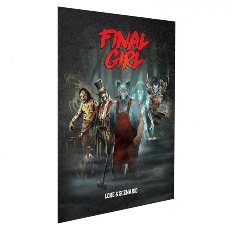  Libro de historia y escenarios de Final Girl