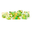  Juego de dados de resina con borde afilado hecho a mano MDG