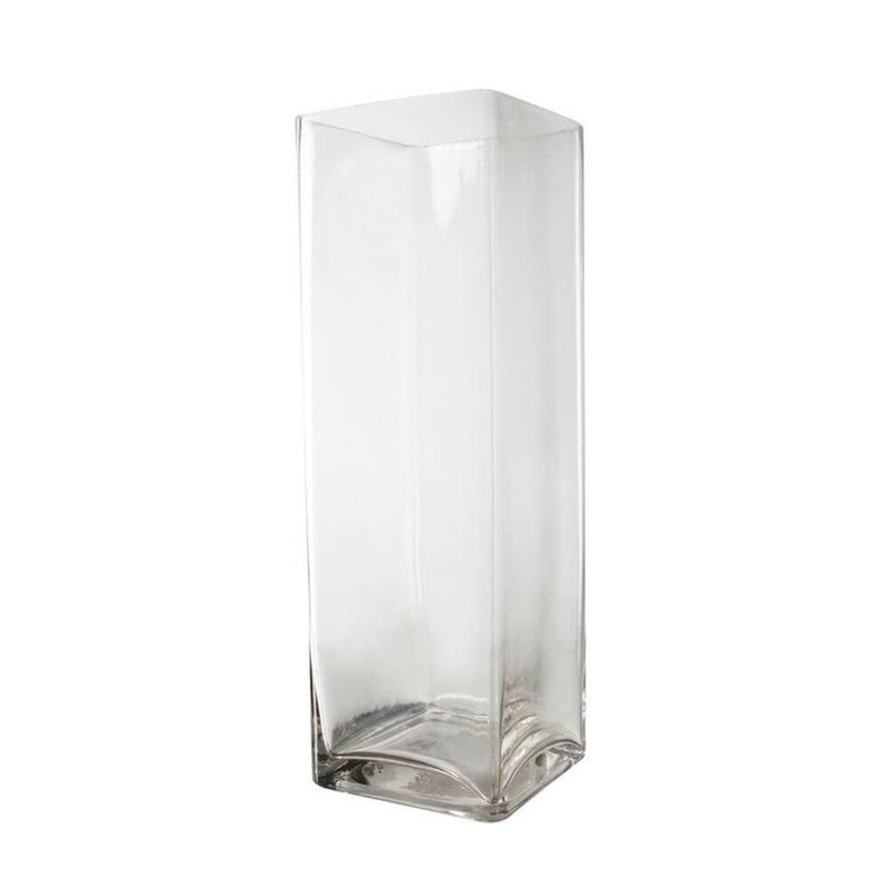  Jarrón de vidrio alto rectangular hecho a mano Coco