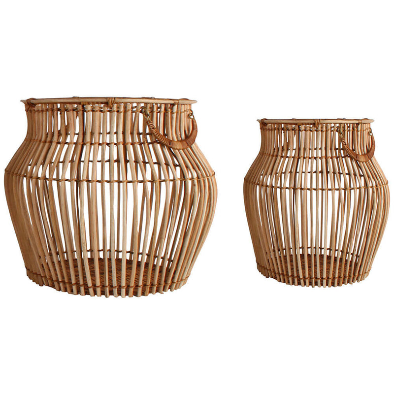 Aesha Set of 2 Rattan Baskets Large