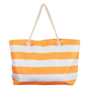  Bolsa de Playa Retro Rayas con Cremallera Interior (70x42x15cm)