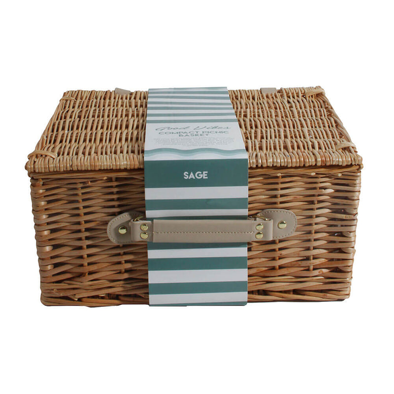  Cesta de picnic de sauce Hamptons (40x28x20cm)