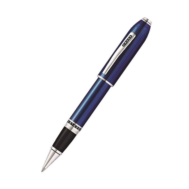  Bolígrafo de laca azul de cuarzo translúcido Peerless