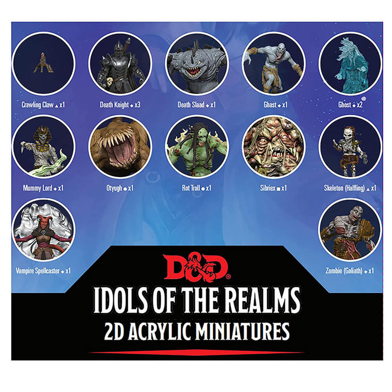 Conjunto 2D D&D Idols of the Realms Boneyard