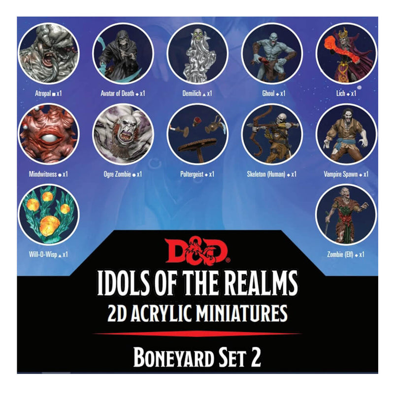 Conjunto 2D D&D Idols of the Realms Boneyard