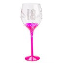 Copa de vino transparente de cumpleaños