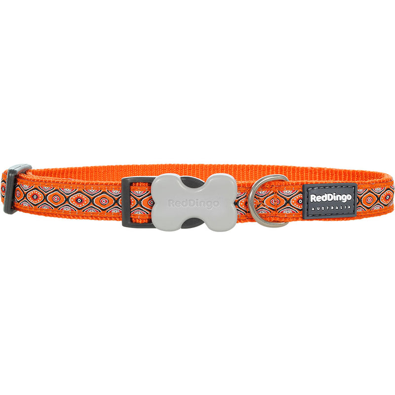  Collar para perro con diseño de ojos de serpiente (naranja)
