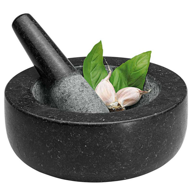 Avanti Low Profile Black Mortar and Pestle 20cm