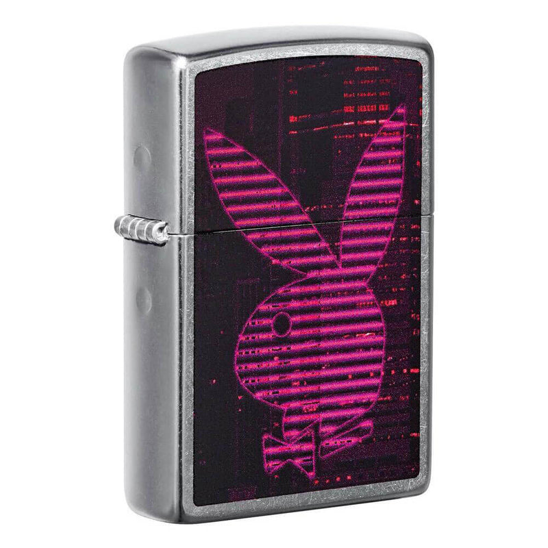  Encendedor Zippo Playboy Design Street cromado