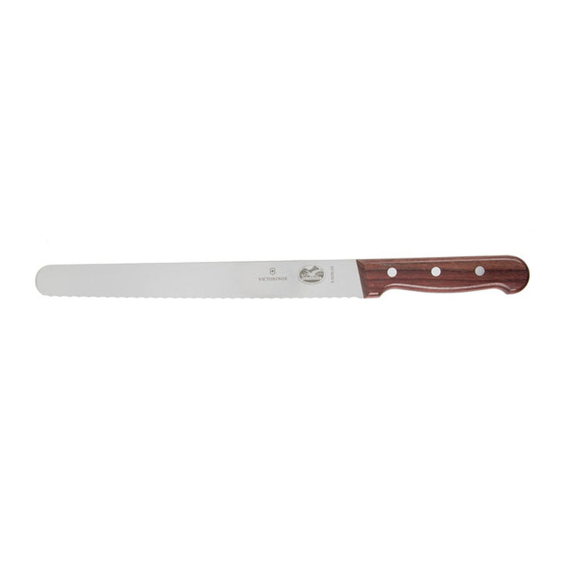 Round Wavy Edge Slicing Knife (Rosewood)