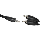 3.5mm Stereo Plug to 2 RCA Plugs Audio Cable (3m)